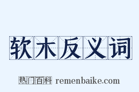 软木反义词是什么意思的图片